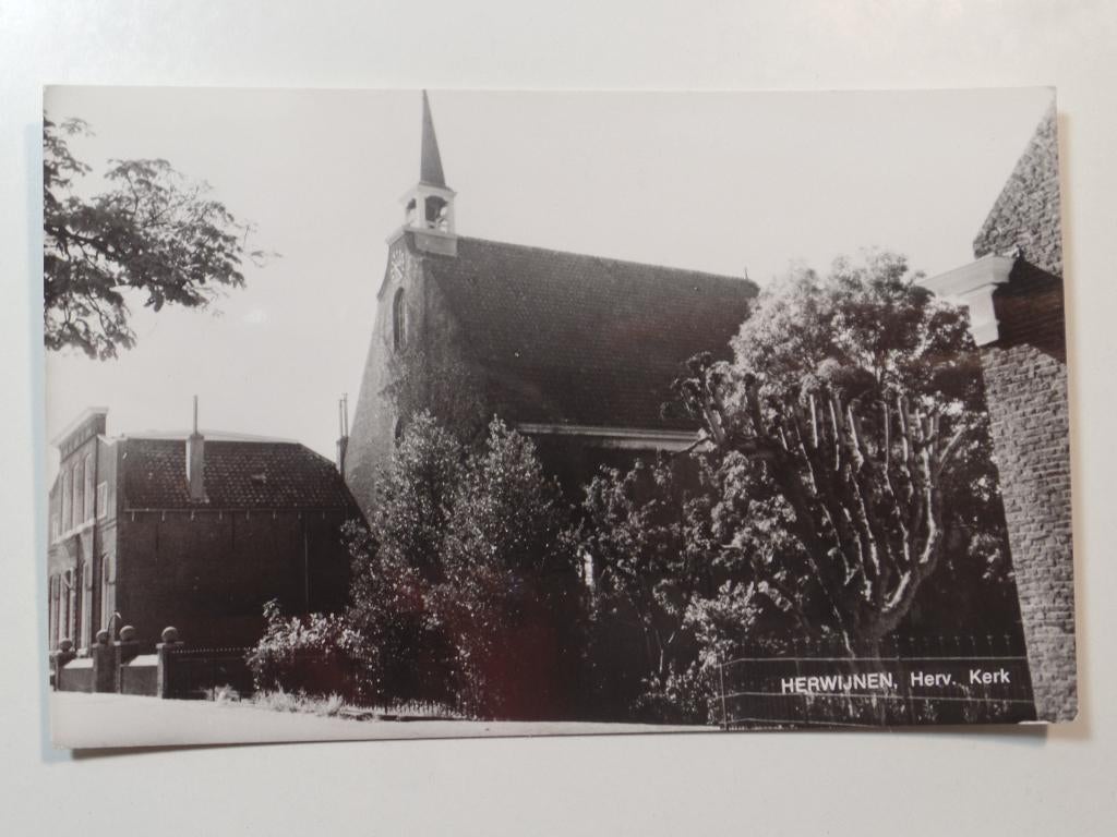 Herwijnen herv kerk, Ophalen of Verzenden, 1960 tot 1980, Gelopen, Gelderland