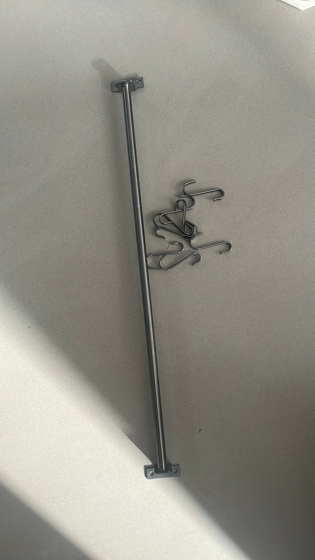 IKEA kungsfors stang (3x) en haakjes, Ophalen of Verzenden, Zo goed als nieuw