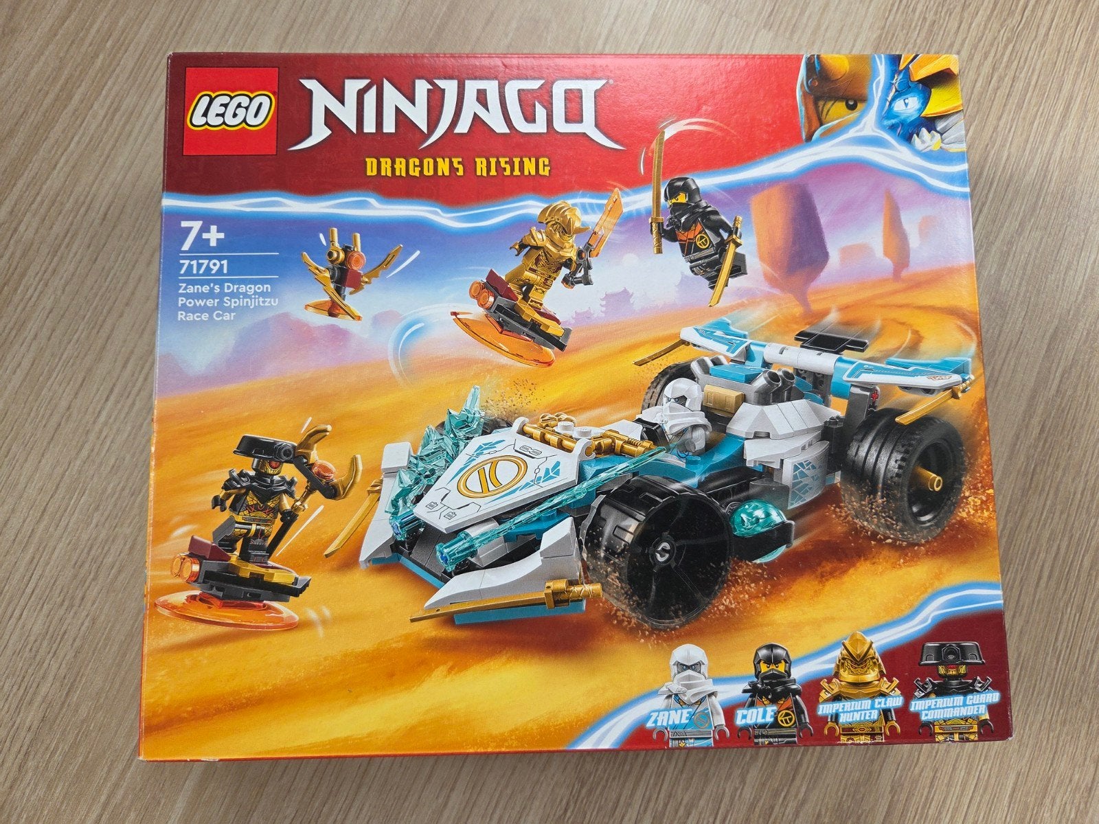 Lego Ninjago, zane's Dragon power spinjitzu race car., Lego, Ophalen of Verzenden, Zo goed als nieuw, Ninjago