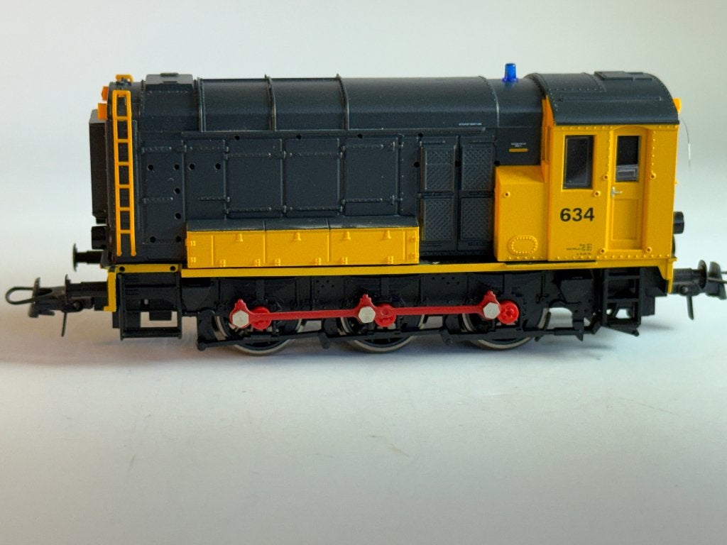Roco 63955 H0 Dieselloc NS 634 Hippel geel/grijs DC analoog, Handelsnaam: Modelleisenbahn GmbH (merk Roco), Ophalen of Verzenden