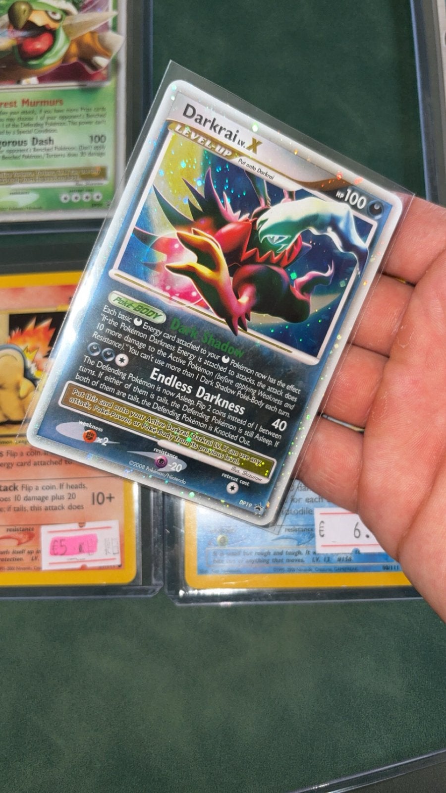 Darkrai lv x holo Dp19 pokemon kaart vintage promo oud, Ophalen of Verzenden, Zo goed als nieuw