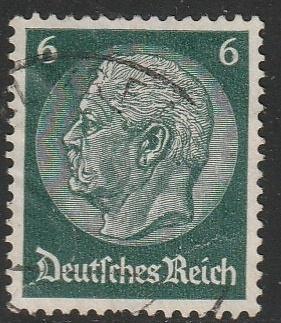 Rijk 1933 484 Hindenburg 6p, Gest, Postzegels en Munten, Postzegels | Europa | Duitsland, Ophalen of Verzenden, Overige periodes