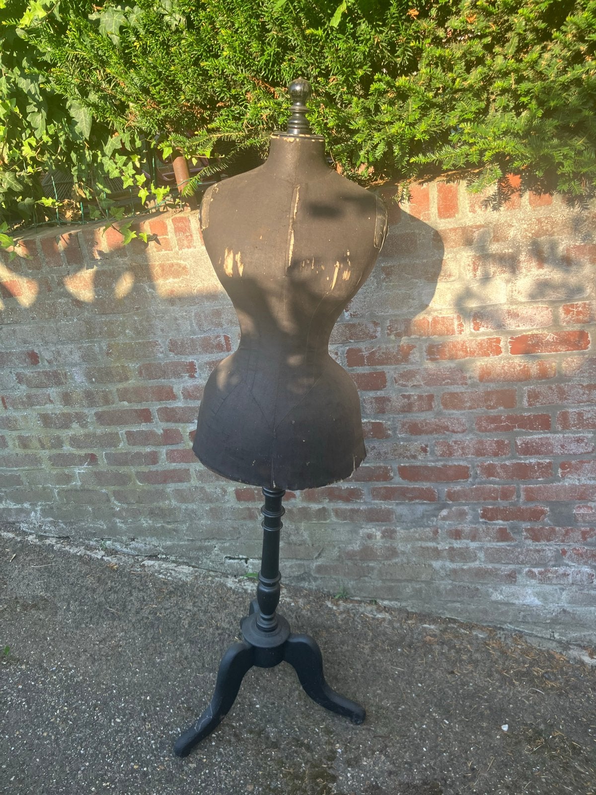Vintage paspop / etalagepop - Zwart, Ophalen