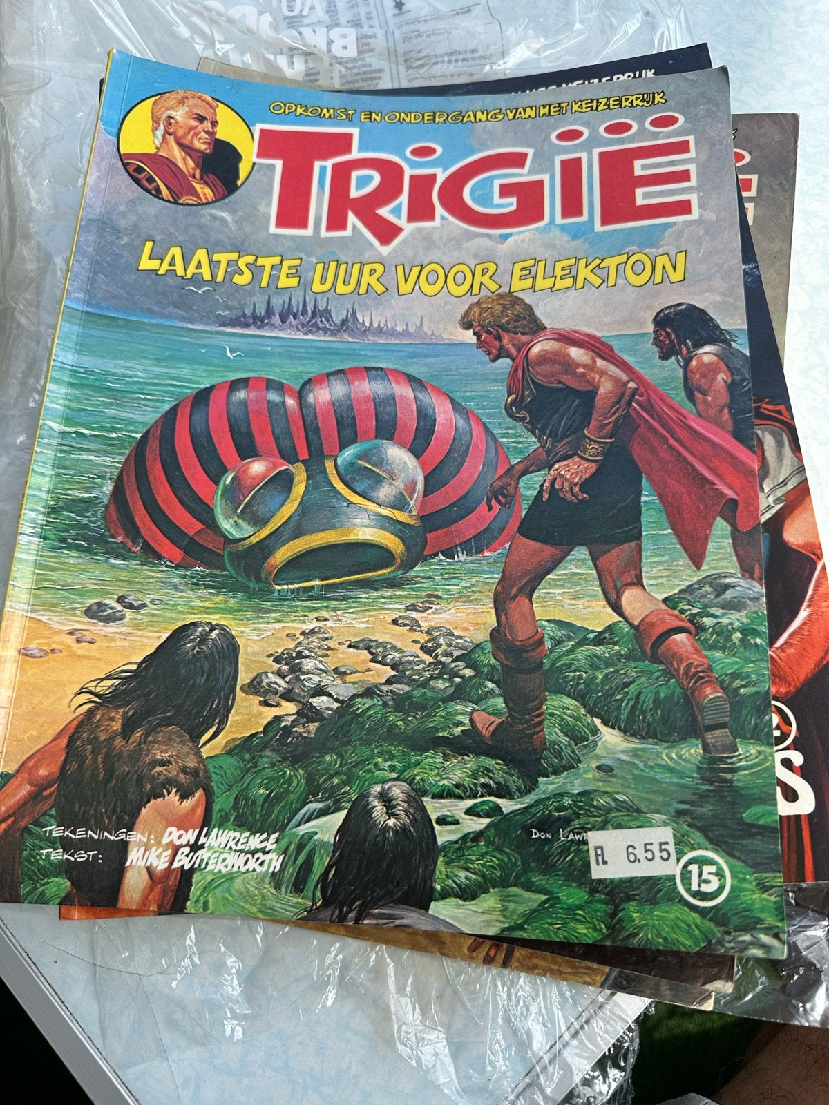 9x Trigie stripboeken - Sciencefiction avontuur, Meerdere stripboeken, Ophalen of Verzenden, Zo goed als nieuw