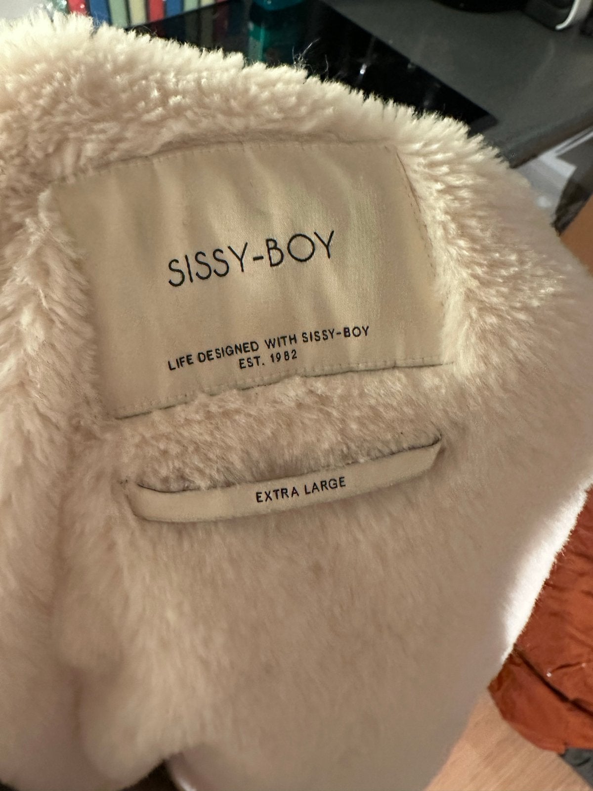 Sissy-Boy Zwarte Jas met Crèmekleurige Voering, Ophalen, Nieuw, Maat 46/48 (XL) of groter, Zwart