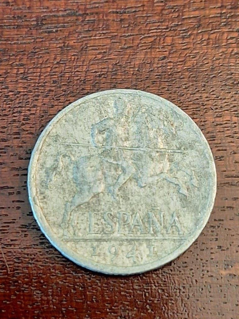 munt Spanje 10 centimos 1941, Ophalen of Verzenden, Overige landen, Losse munt