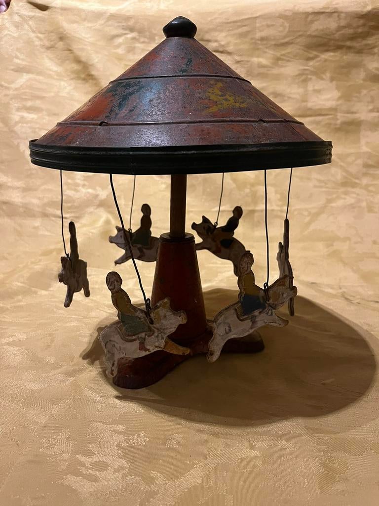 Oude speelgoed carrousel, Antiek en Kunst, Antiek | Speelgoed, Ophalen of Verzenden
