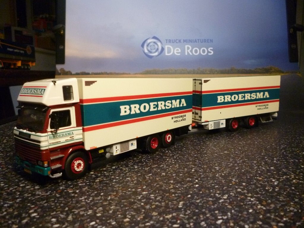Tekno Scania 113 combi Broersma met certificaat, Ophalen of Verzenden, Nieuw, Bus of Vrachtwagen, Tekno