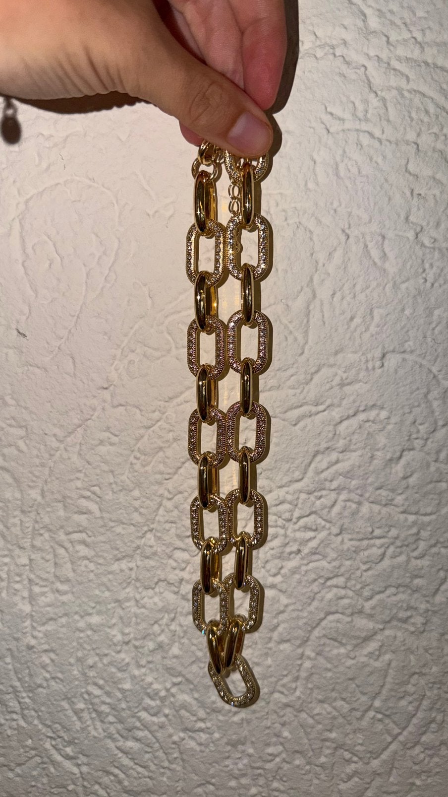Dames nieuwe gouden schakel ketting, Ophalen of Verzenden, Zo goed als nieuw, Goud
