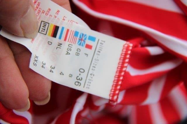 Vest rood/ wit Saint James mt 34 Vaste prijs, Saint James, Ophalen of Verzenden, Zo goed als nieuw, Maat 34 (XS) of kleiner
