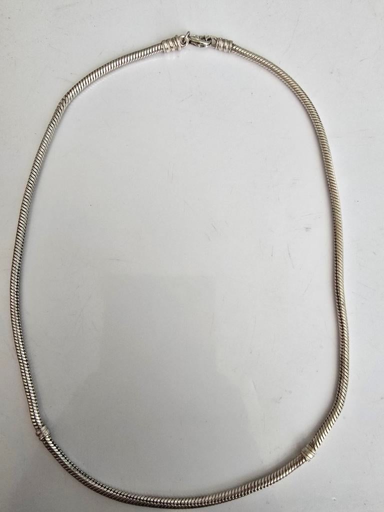 Prachtige zilveren Pandora ketting, Ophalen of Verzenden, Zo goed als nieuw, Zilver, Zilver
