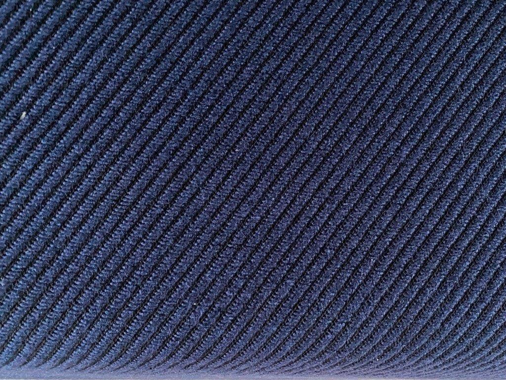 De Ploeg Toulouse; kobaltblauw+zwart; max 5 meter meubelstof, Hobby en Vrije tijd, Stoffen en Lappen, Wol, Blauw, 120 cm of meer
