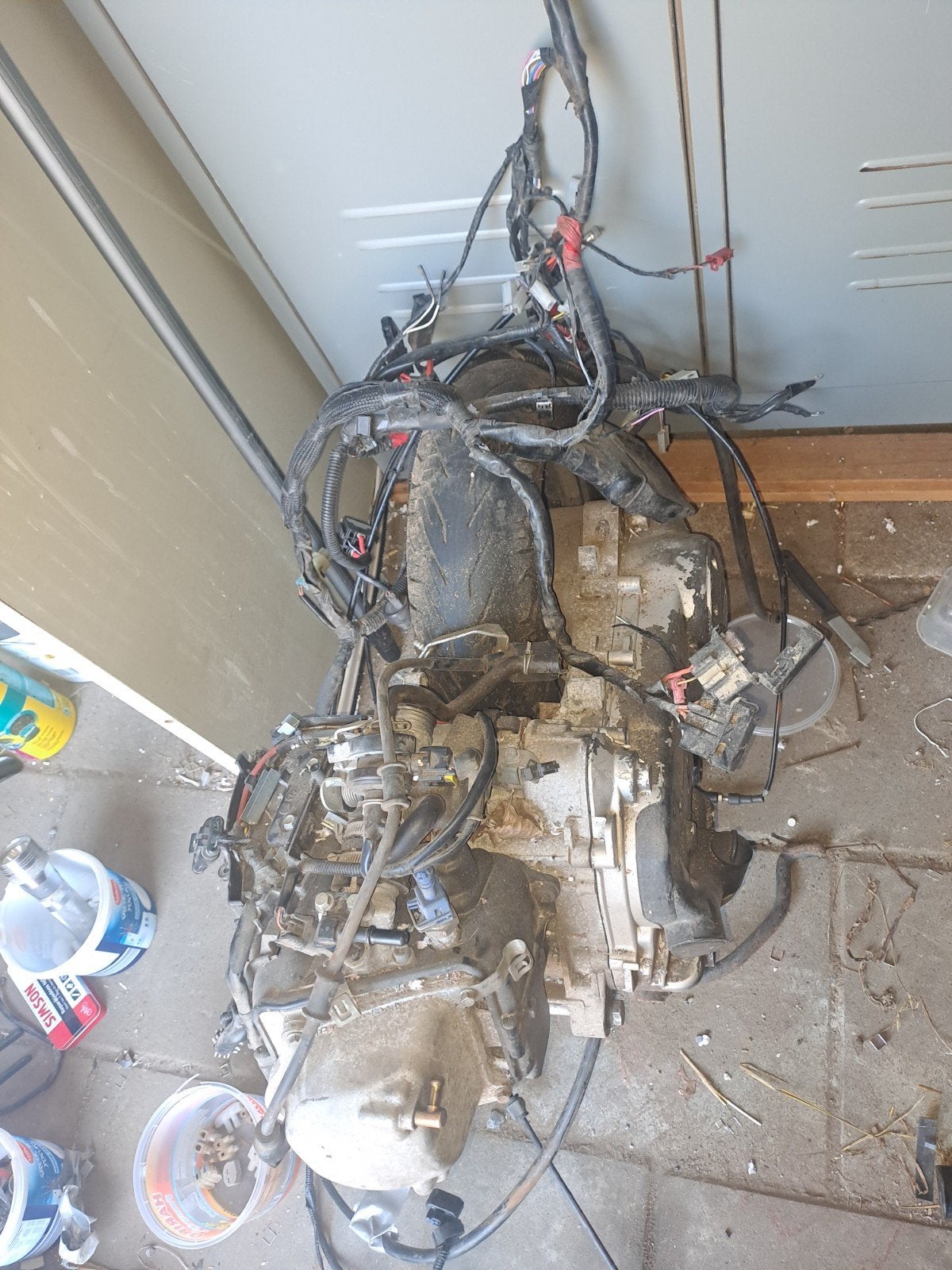 Scooterblok zonder kickstart, Ophalen, Gebruikt, Blok, Vespa