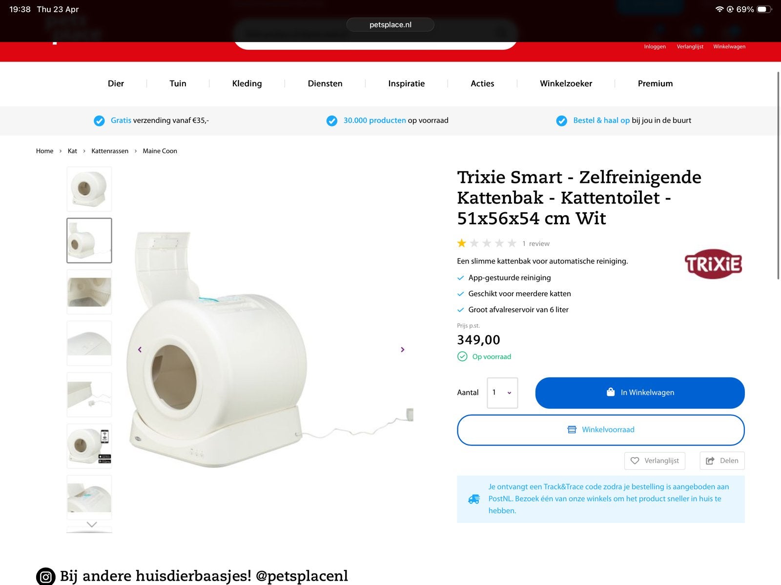 Automatic cat litter, Ophalen, Zelfreinigend, Nieuw