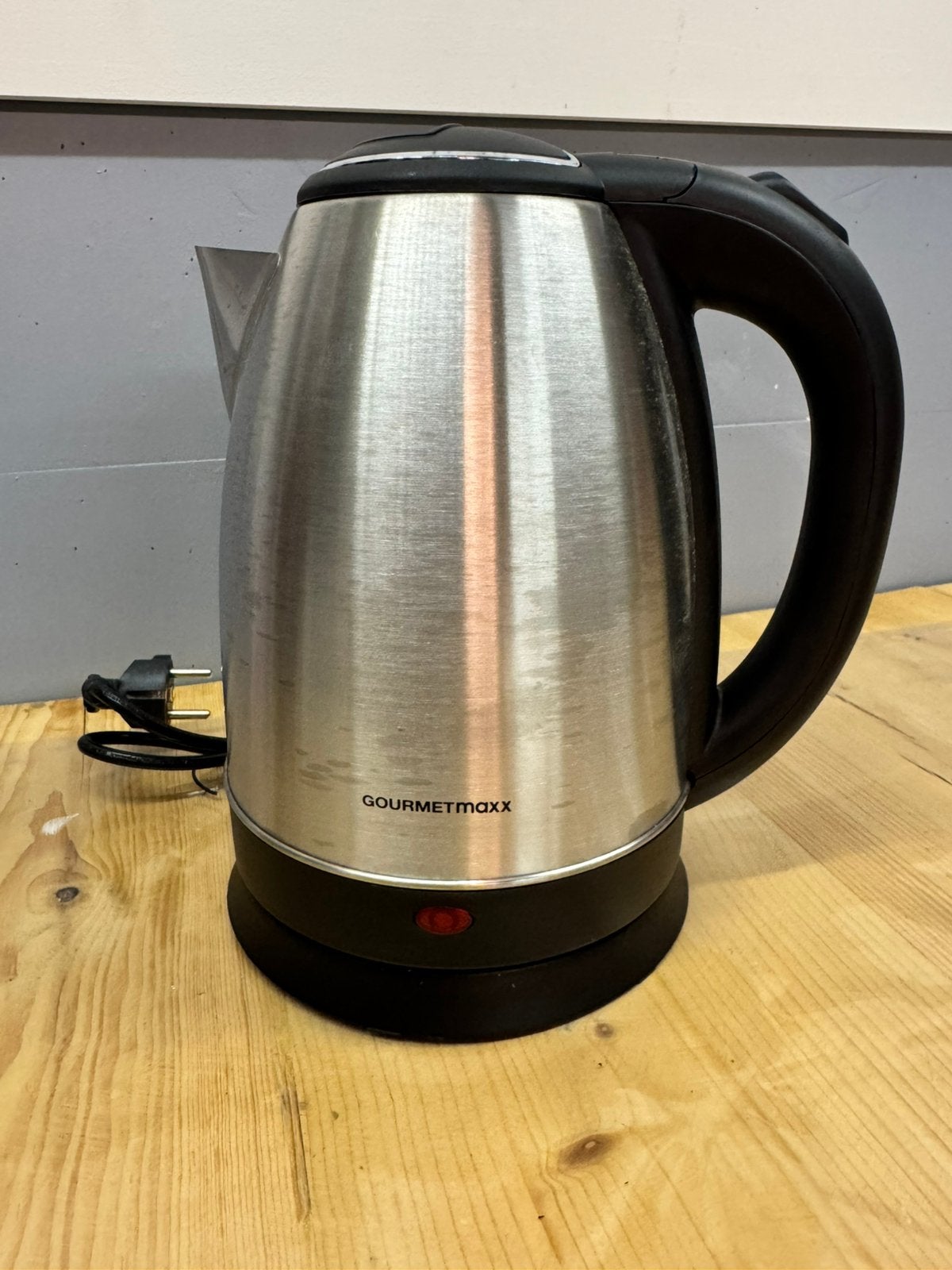 Nieuw! Waterkoker gourmetmaxx RVS, 1.8L, 1 tot 2 liter, Ophalen of Verzenden, Nieuw, Draadloos