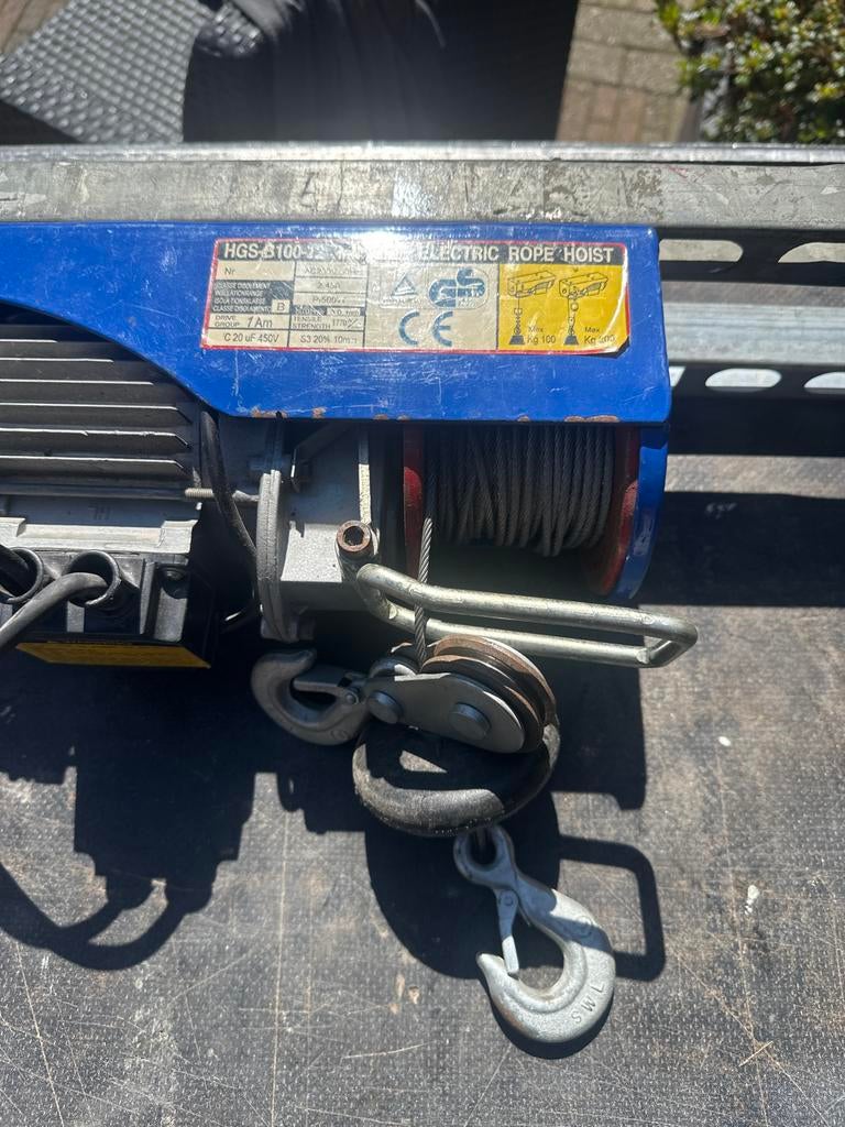 HGS-S100-12 Minisize Elektrische Takel, Ophalen of Verzenden, Gebruikt, Elektrisch