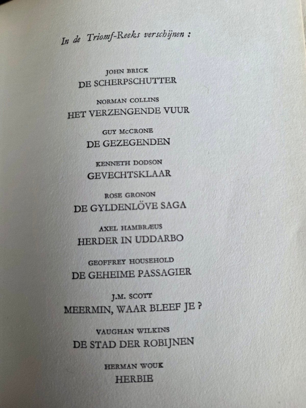 Boeken uit de triomf-reeks, Boeken, Encyclopedieën, Gelezen, Diverse auteurs, Ophalen of Verzenden, Los deel