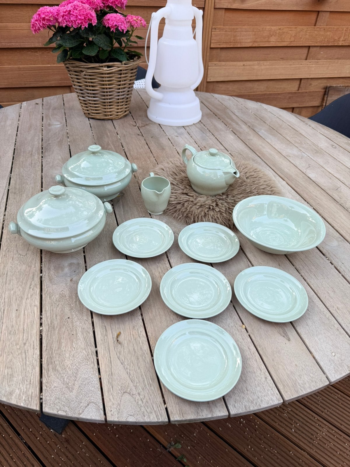 Spode Flemish green servies lot izgst, Ophalen