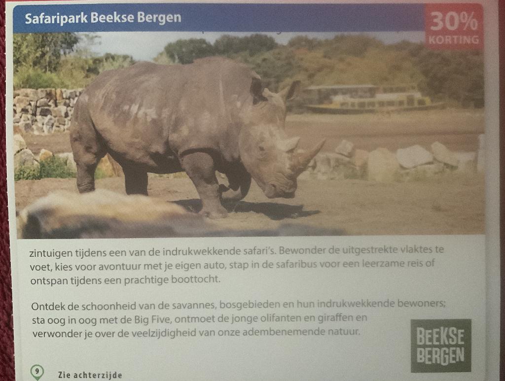 Safaripark Beekse Bergen in Hilvarenbeek Voordeelbon, Tickets en Kaartjes, Drie personen of meer, Dierentuinbon