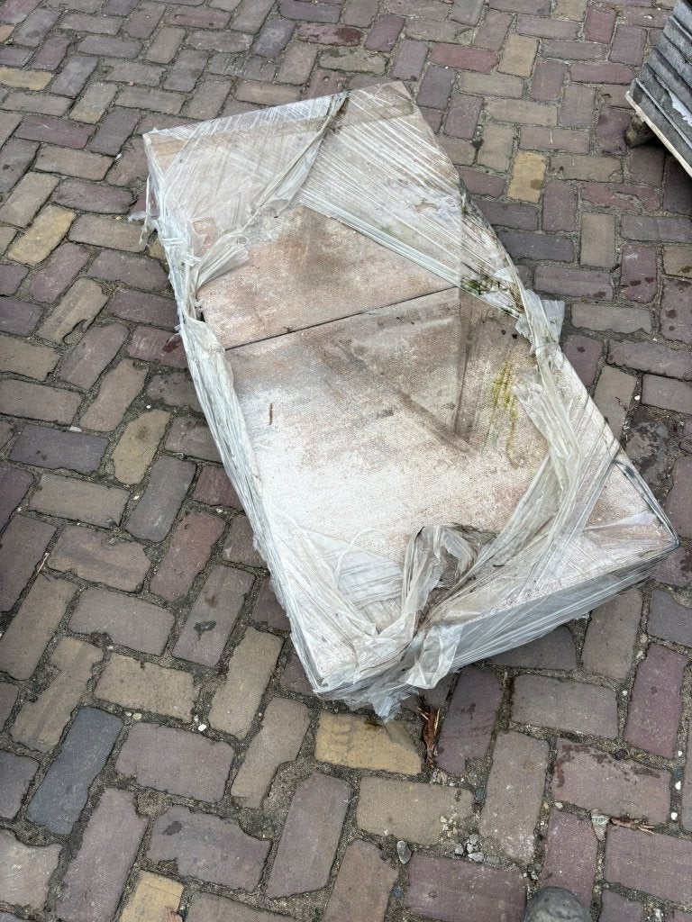partij betontegels 60x60x4 Kilimanjaro met facet, Ophalen, Nieuw, Minder dan 5 m², Beton