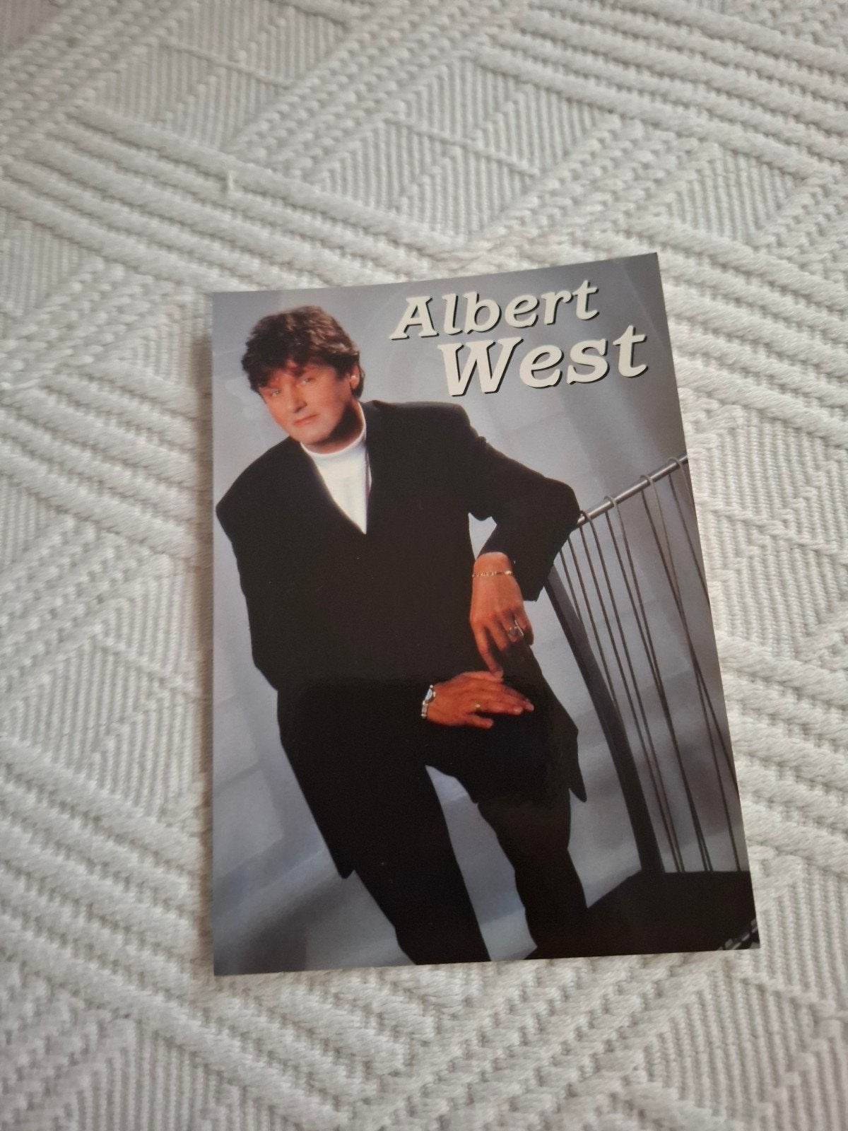 Fotokaart van zanger Albert West, Ophalen, Zo goed als nieuw, Foto of Kaart