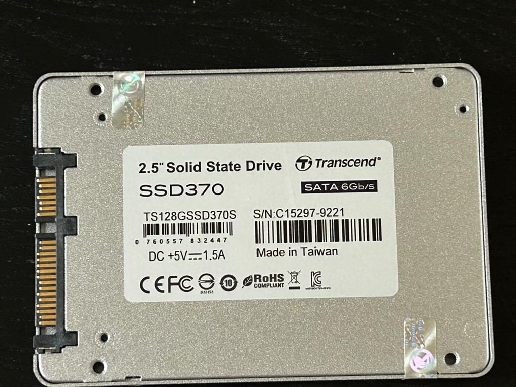 Transcend SSD370 128GB SATA 6Gb/s 2.5" Solid State Drive, Computers en Software, Harde schijven, Zo goed als nieuw, Server, Intern