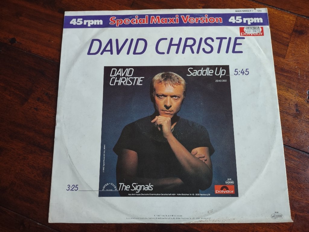 Maxi single - David Christie - Saddle up, Ophalen of Verzenden, Zo goed als nieuw, Pop