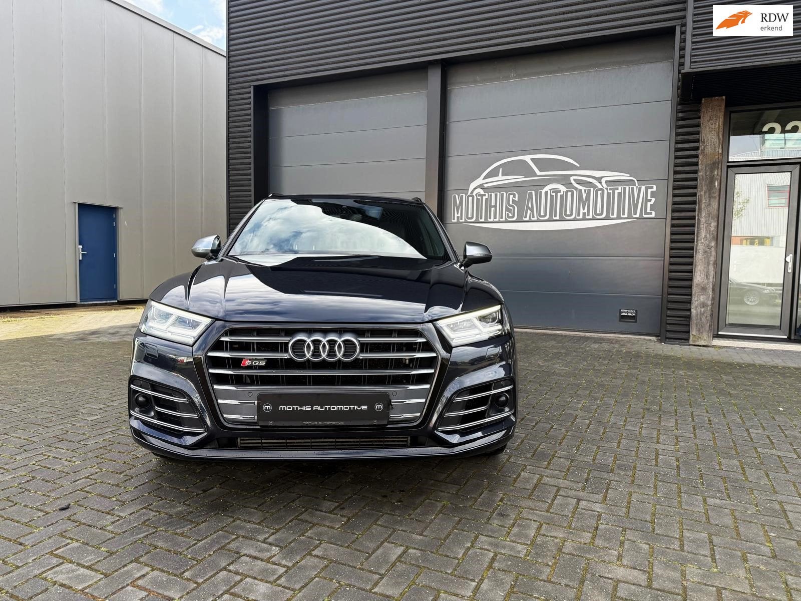 Audi SQ5 SQ5 quattro Pro Line Plus S line Pano-Luchtvering, Auto's, Automaat, Gebruikt, Blauw, Bedrijf