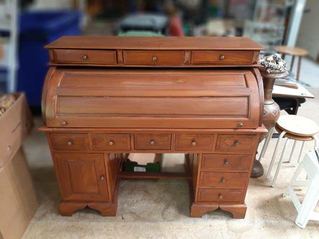 Mahoniehouten Secretaire - 124x60x100 cm, Ophalen, Zo goed als nieuw