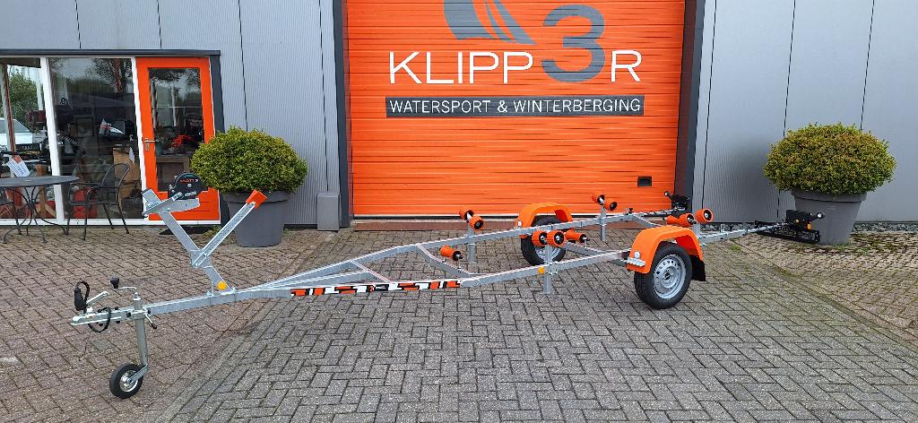 Nieuwe Klipper3 Trailer! Wegklapbare LED verlichting., Watersport en Boten, Boottrailers, Ophalen, Minder dan 1500 kg, Overige typen