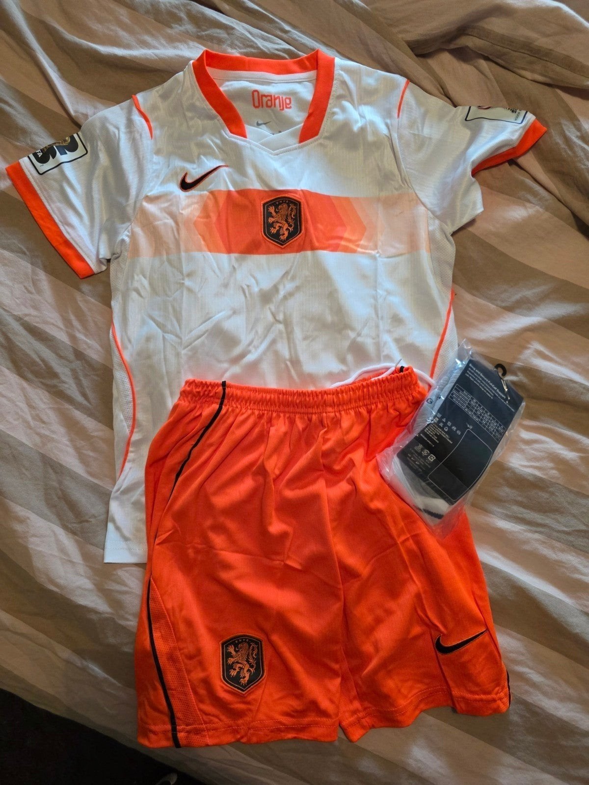 Gloednieuw Nederland voetbaltenue kids maat 152 Nike, Maat XS of kleiner, Ophalen of Verzenden, Nieuw, Set