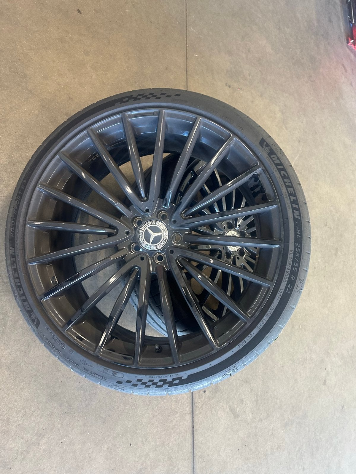 Nieuwe 22 inch velgen met Michelin banden voor S-klasse 2021, Auto-onderdelen, 255 mm, Banden en Velgen, Nieuw, Overige maten