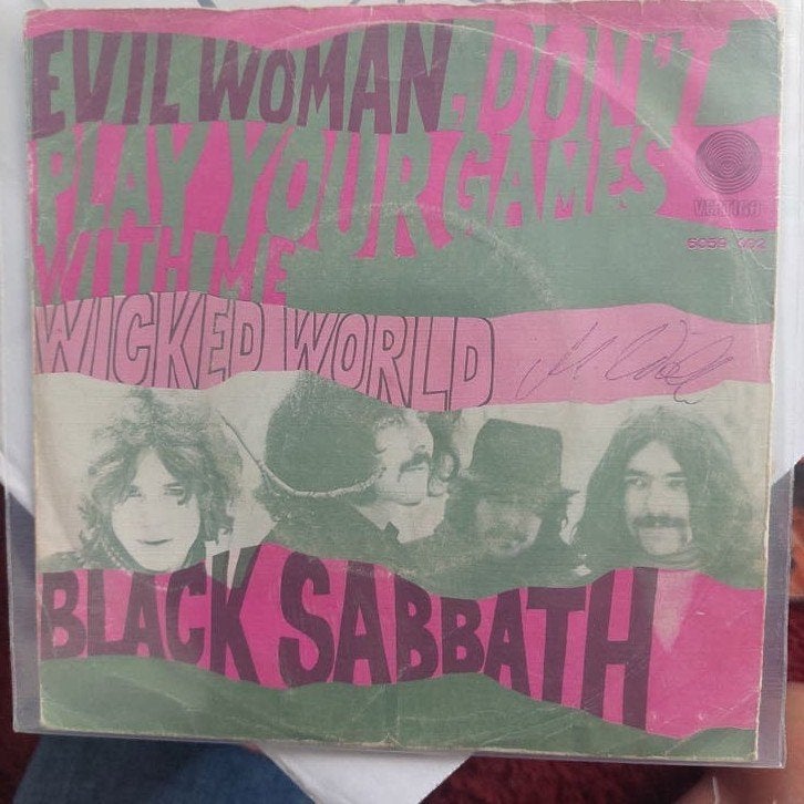 Single Black Sabbath Evil woman. Zeldzaam, Ophalen of Verzenden, Gebruikt
