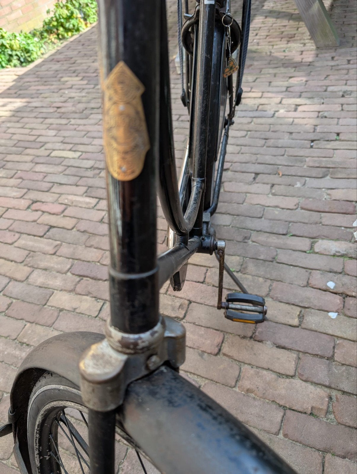 vinted omafiets, Ophalen, Terugtraprem, Juncker, Jaren '50