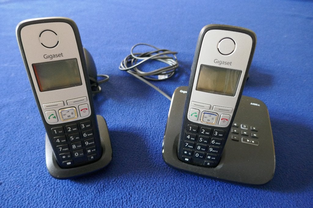Gigaset A400 A Duo telefoonset met antwoordapparaat, Telecommunicatie, Verzenden, Gebruikt, 2 handsets