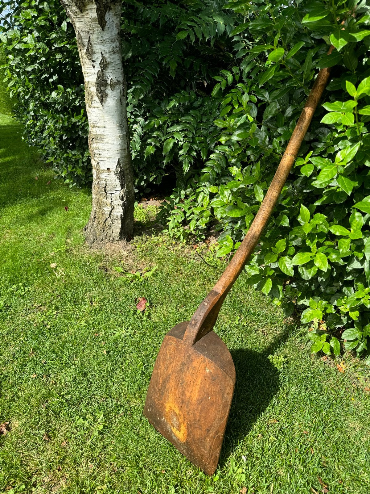 Antieke houten graanschep - Decoratief landelijk stuk, Ophalen