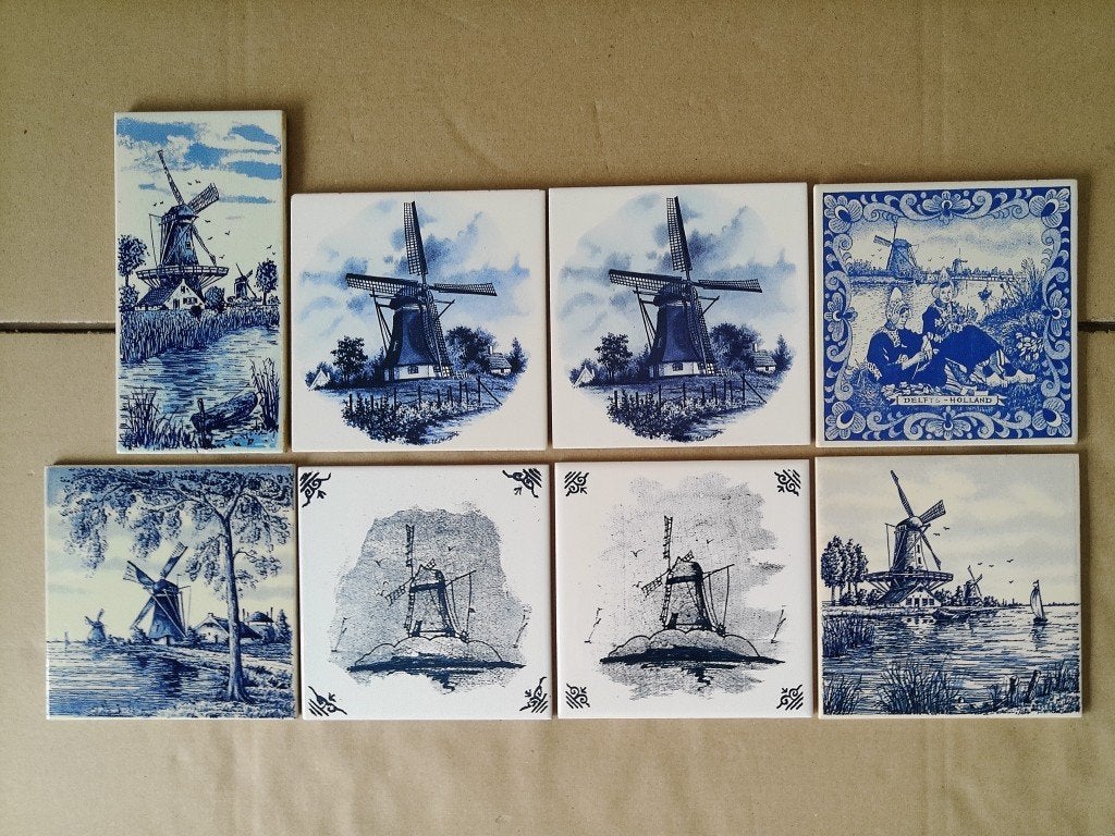 Vintage tegel tegels met molen 19euro p stuk oa Mosa Sphinx, Ophalen of Verzenden