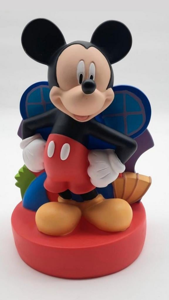 Vintage Mickey Mouse kunststof spaarpot ca. 25cm hoog, Verzamelen, Disney, Gebruikt, Beeldje of Figuurtje, Mickey Mouse, Ophalen of Verzenden