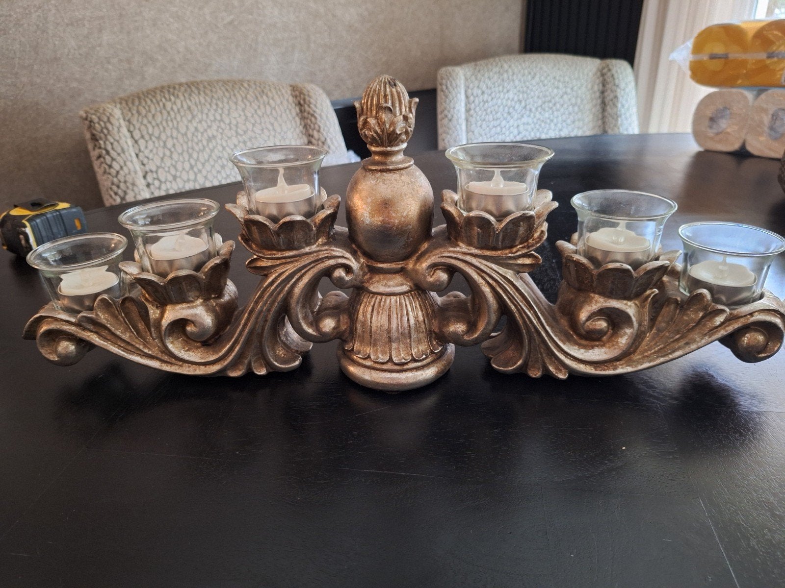 kandelaar, Huis en Inrichting, Woonaccessoires | Kandelaars en Kaarsen, Ophalen, Nieuw, Kandelaar, Zilver