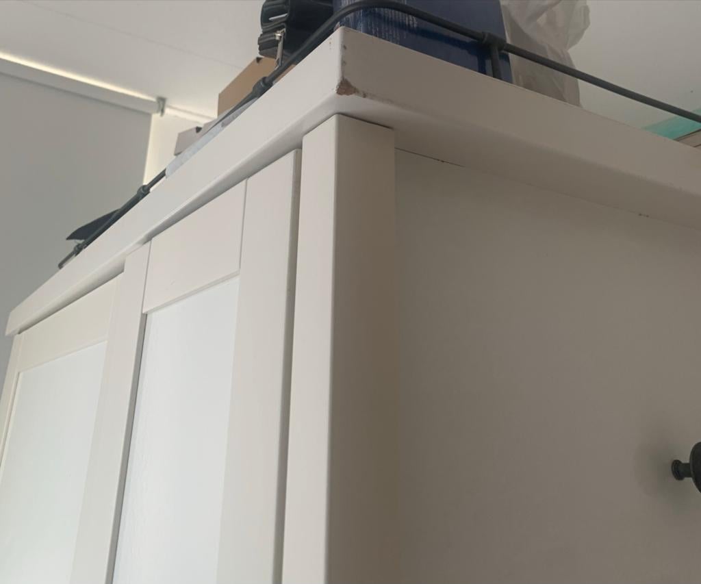 Ikea hemnes Witte kledingkast, Gebruikt, 150 tot 200 cm, Overige houtsoorten, 50 tot 100 cm