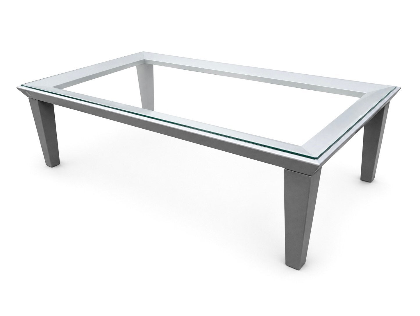 LeoLux Polygon salontafel, Ophalen, Gebruikt, Modern, Glas