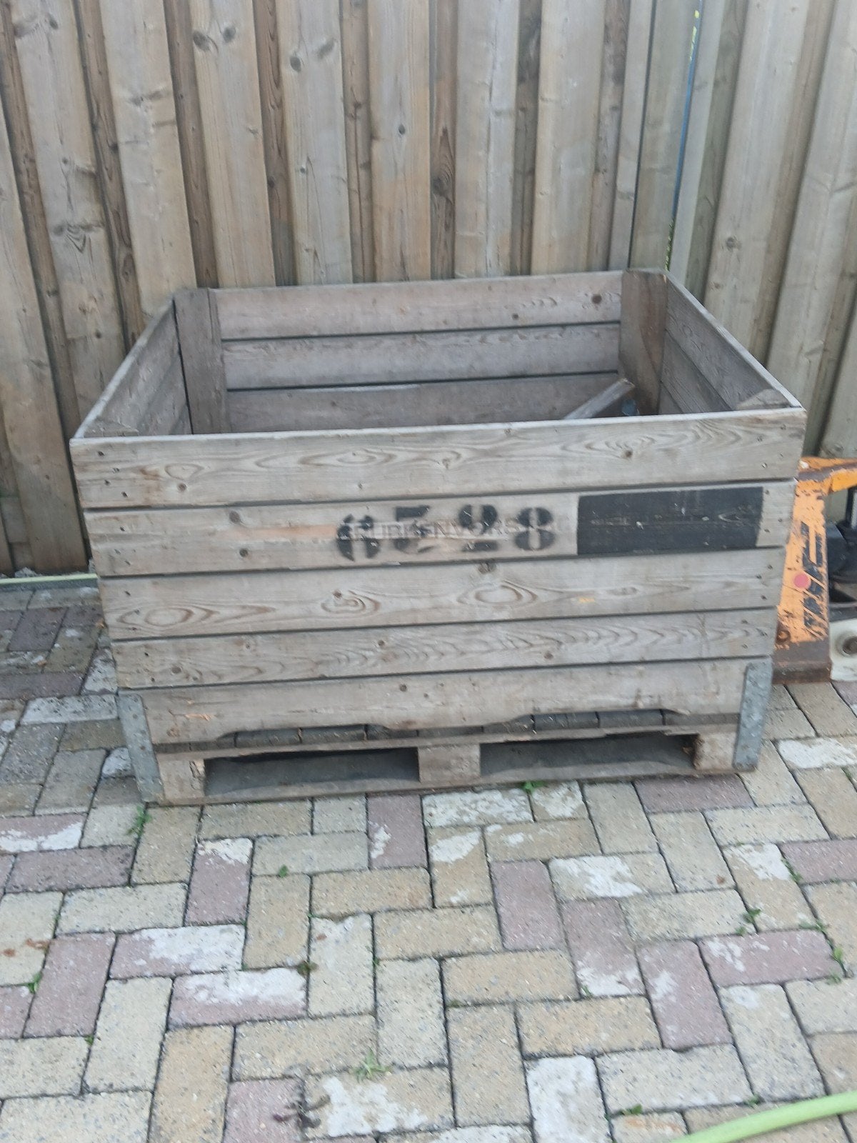 Stevige houten fruitkist, Ophalen, Gebruikt, 100 cm of meer, 60 cm of meer