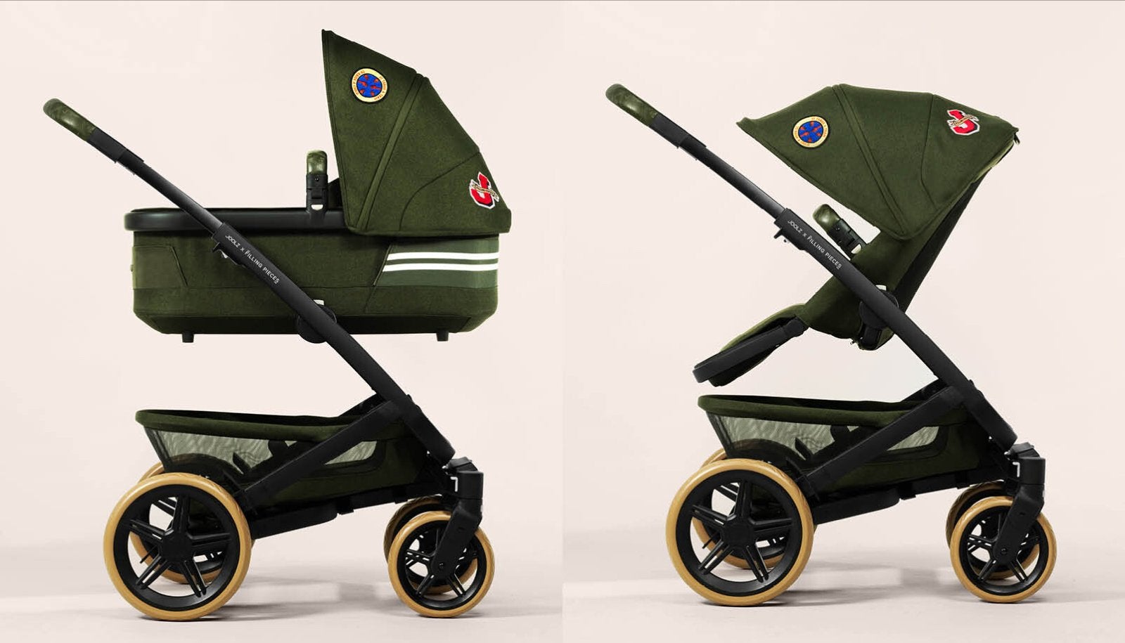 Joolz x Filling Pieces Combiwagen met maxi cosi /accessoires, Kinderen en Baby's, Zo goed als nieuw, Combiwagen, Met autostoeltje