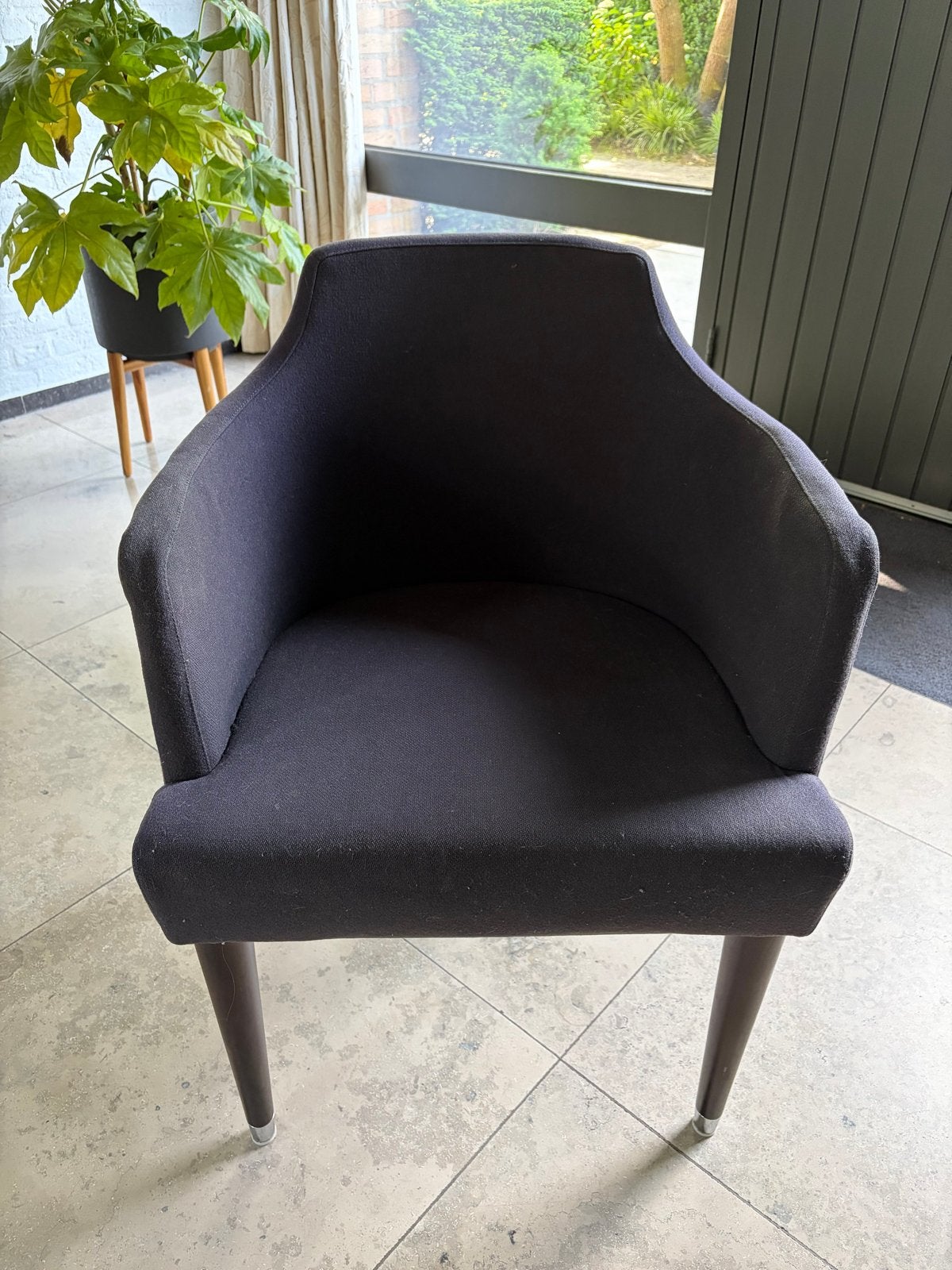 Moroso Design Stoel - Zwart/Antraciet Stof, Ophalen, Gebruikt, Zwart, Vier