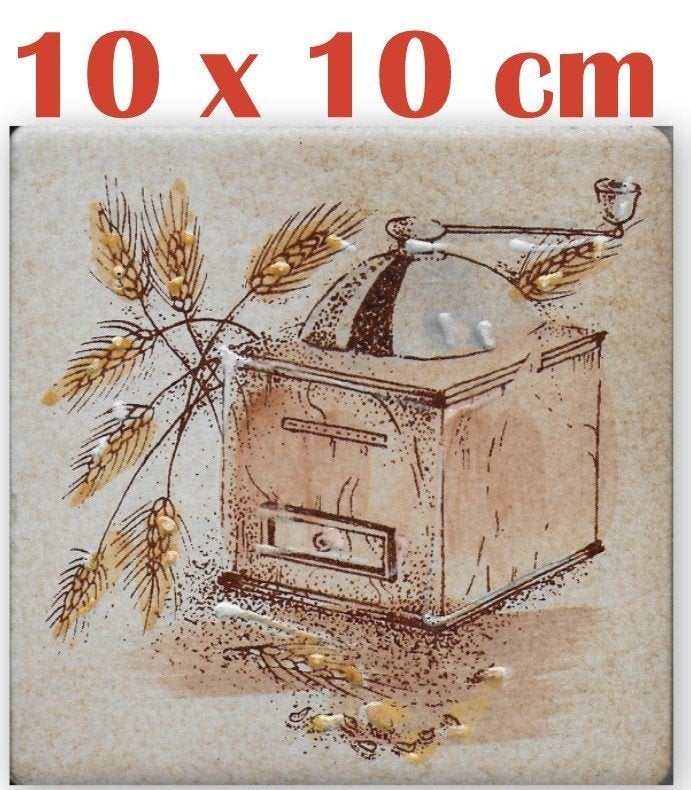 9 oude keuken tegeltjes van 10 x 10 cm, Ophalen of Verzenden