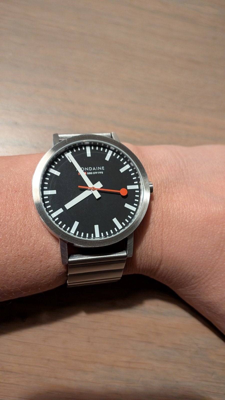 mondaine Classic horloge, Overige merken, Staal, Polshorloge, Ophalen of Verzenden