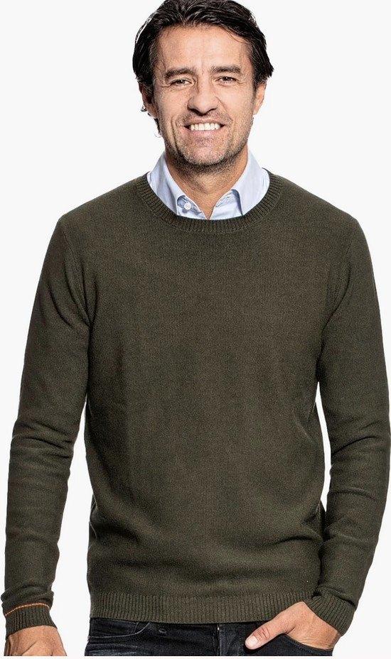 Joe Merino - trui - M - khaki - in uitstekende staat, Kleding | Heren, Truien en Vesten, Overige kleuren, Maat 48/50 (M), Joe Merino