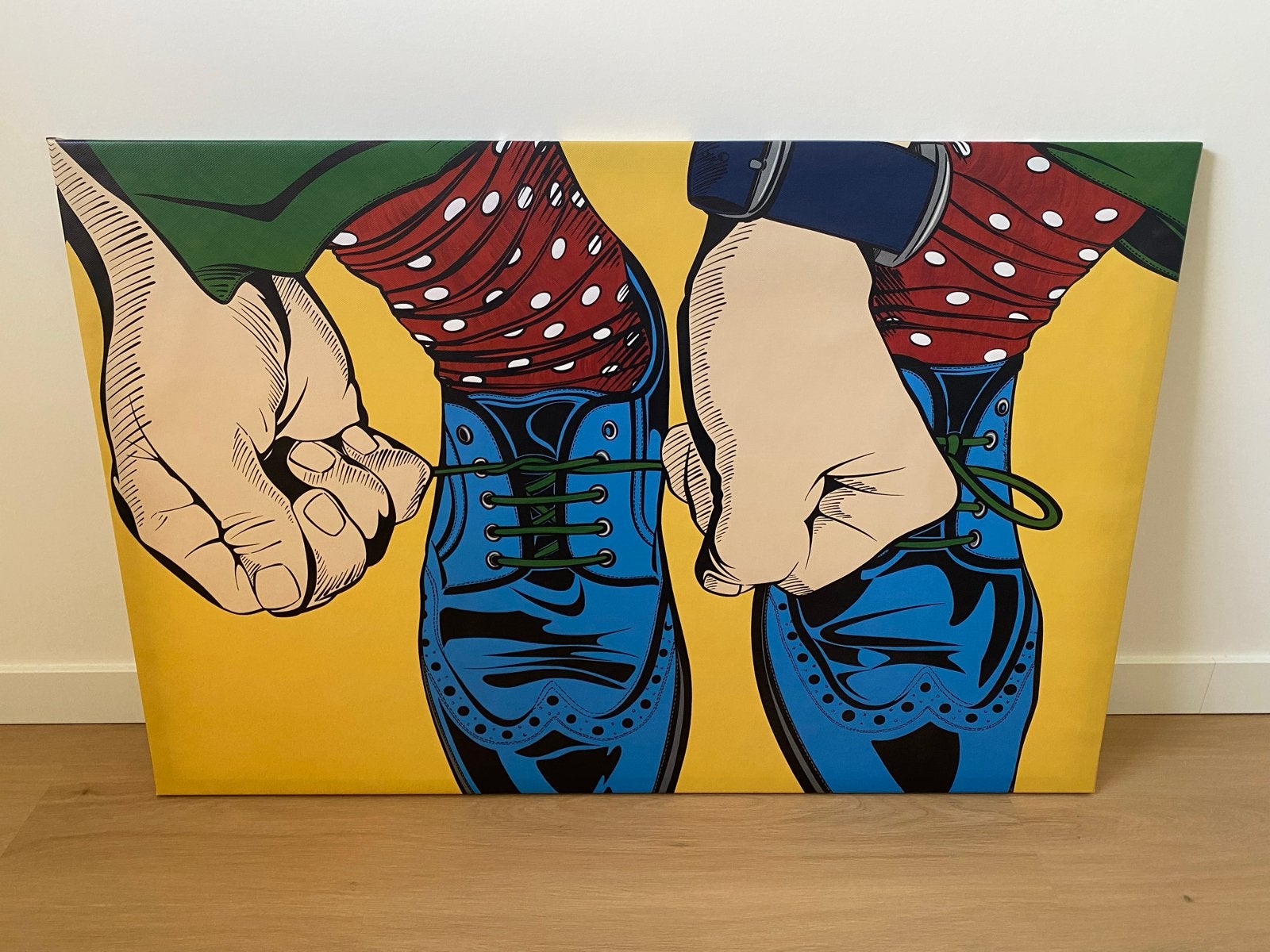 Pop-art schilderij canvas (IKEA), Ophalen, Textiel, Print, Figuren