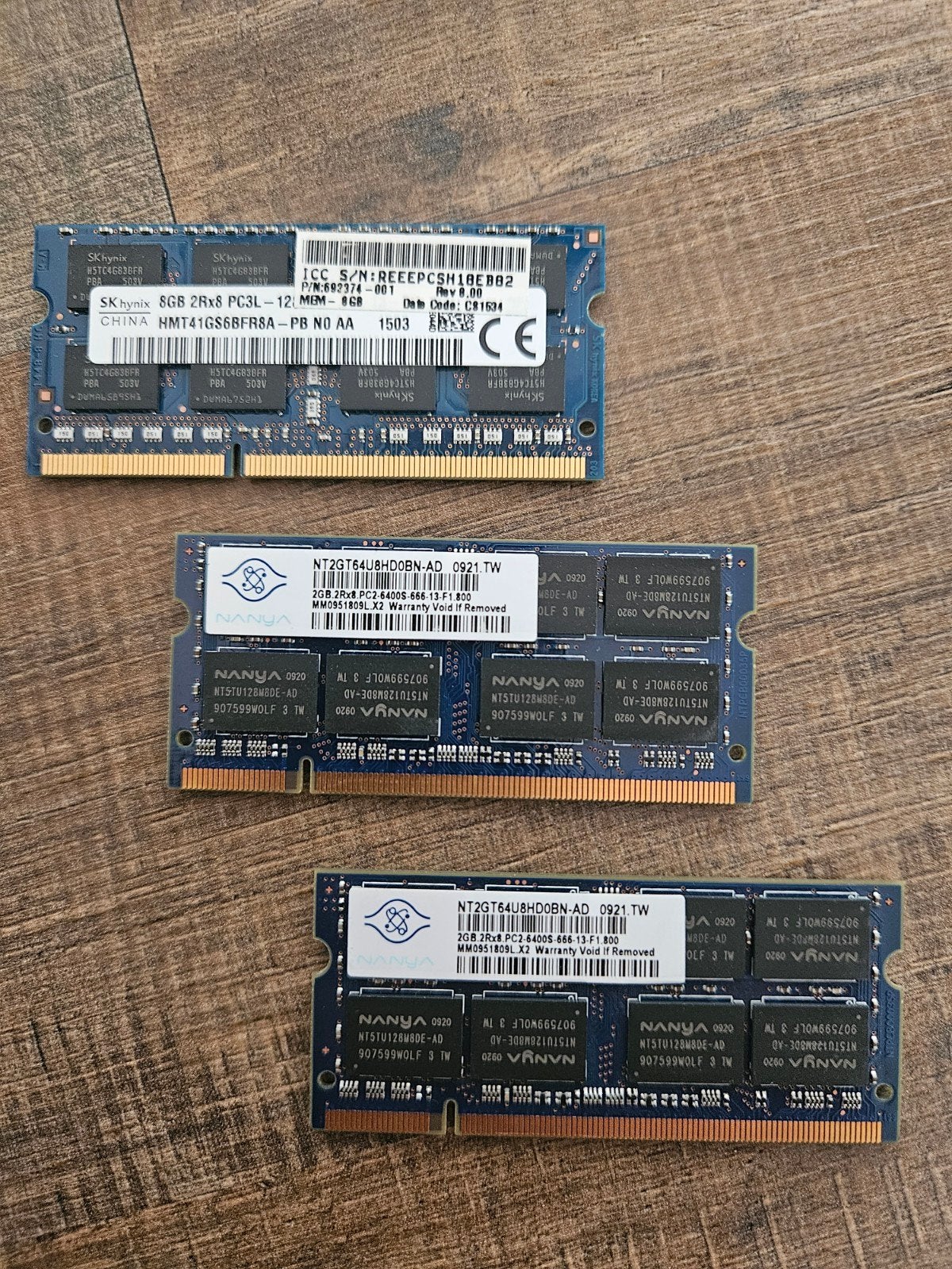 SDRAM SK hynix laptopgeheugenmodule - 3 bankjes, Computers en Software, 8 GB, DDR3, Ophalen of Verzenden, Zo goed als nieuw