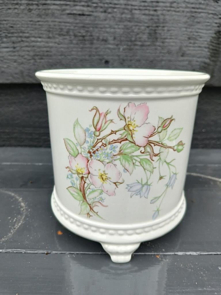 Royal Winton Ironstone Albany Summertime bloempot. Hoogte 16, Rond, Ophalen of Verzenden, Aardewerk, Minder dan 40 cm